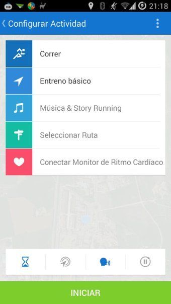 Pantalla principal de Runtastic PRO Pantalla de inicio de Runtastic PRO