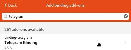 Buscar Telegram Binding Buscar Telegram Binding en OpenHAB 3