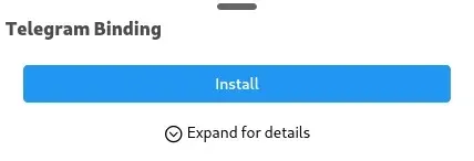 Instalar binding de Telegram Instalar Telegram Binding