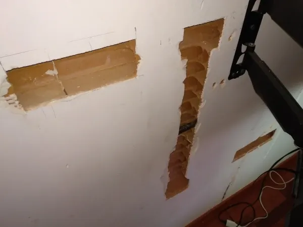 Regatas posteriores y entrada/salida de cables Regatas posteriores para TV