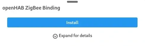 Confirmamos instalación de ZigBee Binding Instalar ZigBee Binding