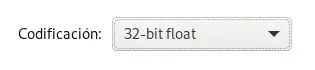 Codificación del fichero a 32 bits flotantes Codificación 32 bits flotantes