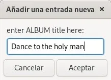 Introducimos el título del álbum Introducir título