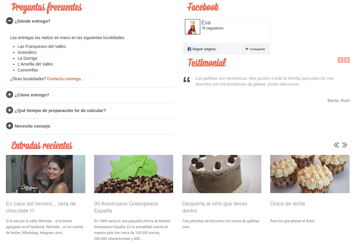 Eva Pacheco - Pastelería Artesanal